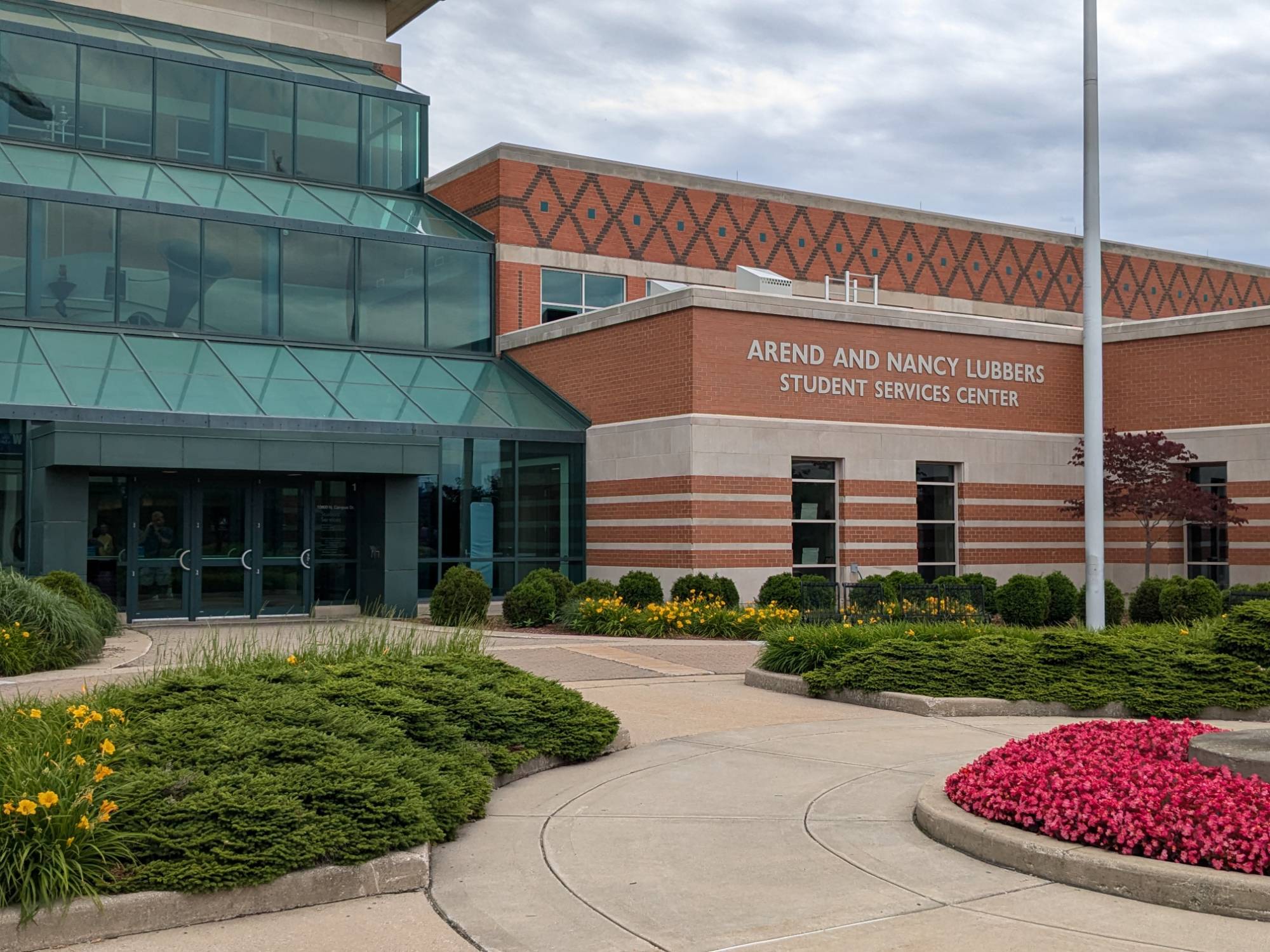 Front of Student Services Center